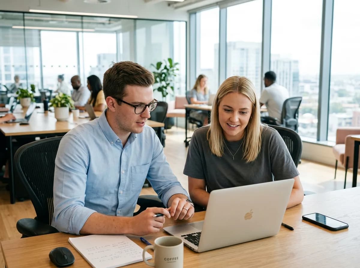 Colleagues collaborating